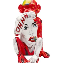 KARE Design Figurine décorative Graffiti Monkey rouge 39cm> Accessoires
