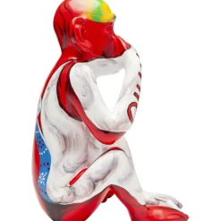 KARE Design Figurine décorative Graffiti Monkey rouge 39cm><noscript><img width=