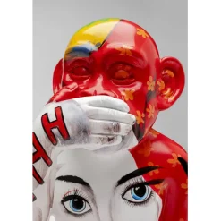KARE Design Figurine décorative Graffiti Monkey rouge 39cm><noscript><img width=