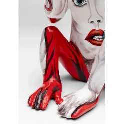 KARE Design Figurine décorative Graffiti Monkey rouge 39cm><noscript><img width=