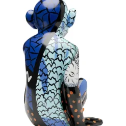 KARE Design Figurine décorative Graffiti Monkey bleu 39cm><noscript><img width=