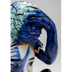 KARE Design Figurine décorative Graffiti Monkey bleu 39cm><noscript><img width=