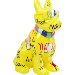 KARE Design Figurine décorative Graffiti Dog jaune 122cm> Accessoires