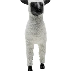 KARE Design Figurine décorative Happy Sheep Wool blanc 28cm><noscript><img width=