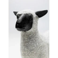 KARE Design Figurine décorative Happy Sheep Wool blanc 28cm><noscript><img width=