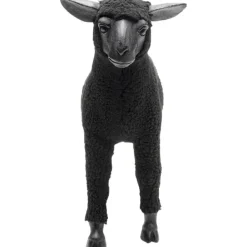 KARE Design Figurine décorative Happy Sheep Wool noir 37cm><noscript><img width=