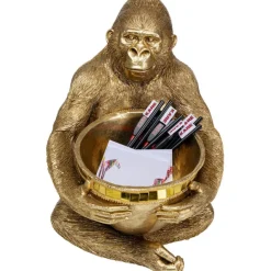 KARE Design Figurine décorative Holding Bowl doré 41cm> Accessoires