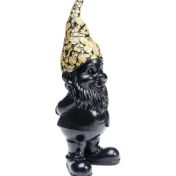 KARE Design Figurine décorative Nain Standing noir-doré 30> Accessoires