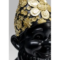 KARE Design Figurine décorative Nain Standing noir-doré 30><noscript><img width=