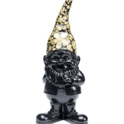 KARE Design Figurine décorative Nain Standing noir-doré 45> Accessoires