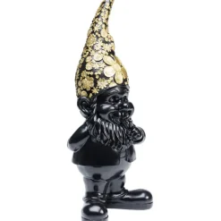KARE Design Figurine décorative Nain Standing noir-doré 45> Accessoires
