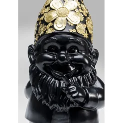 KARE Design Figurine décorative Nain Standing noir-doré 45><noscript><img width=