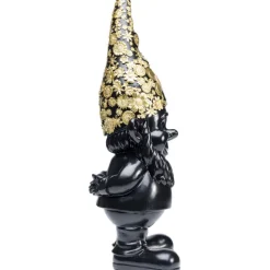 KARE Design Figurine décorative Nain Standing noir-doré 60><noscript><img width=