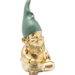 KARE Design Figurine décorative Nain Sitting doré vert 19cm><noscript><img width=