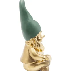 KARE Design Figurine décorative Nain Sitting doré vert 19cm><noscript><img width=