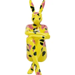 KARE Design Figurine décorative Rabbit Gillie jaune 80cm> Accessoires