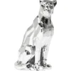 KARE Design Figurine décorative Sitting Cat Rivet chrome 82cm> Accessoires