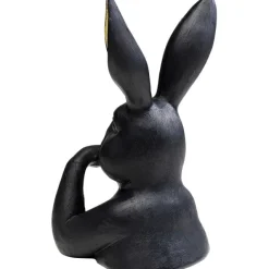 KARE Design Figurine décorative Sweet Rabbit noir 23cm><noscript><img width=