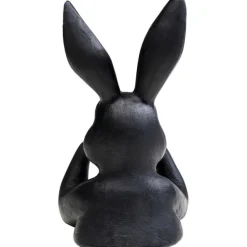 KARE Design Figurine décorative Sweet Rabbit noir 23cm><noscript><img width=