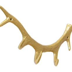 KARE Design Garderobe murale Antler doré 35cm> Meubles