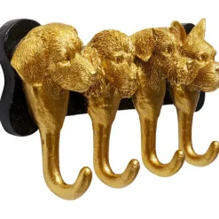 KARE Design Garderobe murale Dog Family doré 31cm> Meubles