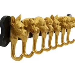 KARE Design Garderobe murale Dog Family doré 69cm> Meubles