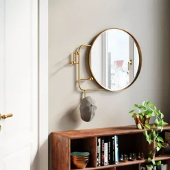KARE Design Garderobe murale Tristan Miroir Ø65cm> Meubles