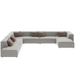 KARE Design Grand canapé d angles Infinity Miami gris> Meubles