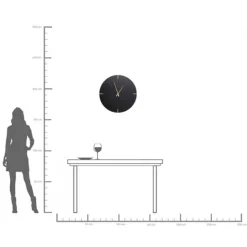 KARE Design Horloge murale Andrea noir Ø60cm><noscript><img width=