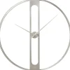 KARE Design Horloge murale Clip argenté Ø60cm> Accessoires