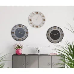 KARE Design Horloge murale Leonardo noir/doré Ø49cm> Accessoires
