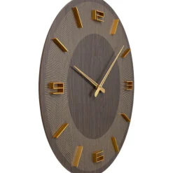 KARE Design Horloge murale Levi marron Ø60cm><noscript><img width=