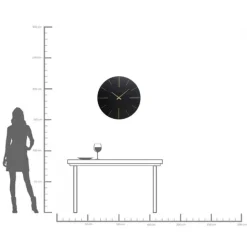 KARE Design Horloge murale Luca noir Ø70cm><noscript><img width=