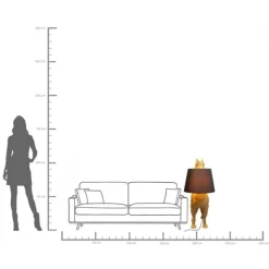 KARE Design Lampadaire Alpaca doré 108cm><noscript><img width=