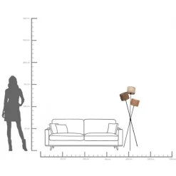 KARE Design Lampadaire Cannes Trio 145 cm><noscript><img width=