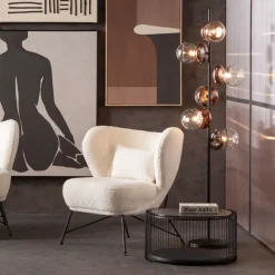 KARE Design Lampadaire Double Bubble cuivre 165cm> Luminaires