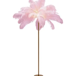 KARE Design Lampadaire Feather Palm fuchsia 165cm> Luminaires