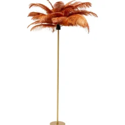 KARE Design Lampadaire Feather Palm Rusty Red 165cm> Luminaires
