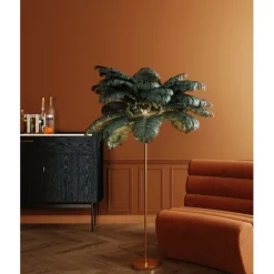 KARE Design Lampadaire Feather Palm vert 165cm> Luminaires