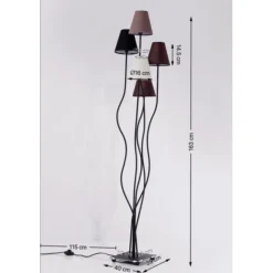KARE Design Lampadaire Flexible Mocca Cinque><noscript><img width=