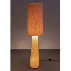 KARE Design Lampadaire Marleen beige bouclé 130cm><noscript><img width=