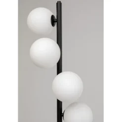 KARE Design Lampadaire Scala Balls Milky noir 160cm><noscript><img width=