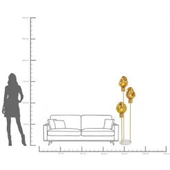 KARE Design Lampadaire Supernova ambre><noscript><img width=