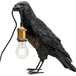KARE Design Lampe à poser Animal Crow noir mat 34cm><noscript><img width=