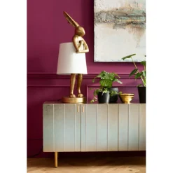 KARE Design Lampe à poser Animal Rabbit doré/blanc 88cm><noscript><img width=