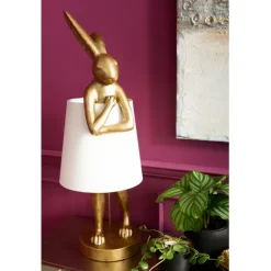 KARE Design Lampe à poser Animal Rabbit doré/blanc 88cm><noscript><img width=