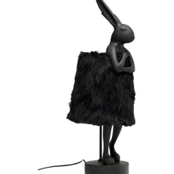 KARE Design Lampe à poser Animal Rabbit Fur noir/doré 68cm><noscript><img width=