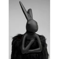 KARE Design Lampe à poser Animal Rabbit Fur noir/doré 68cm><noscript><img width=