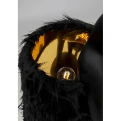 KARE Design Lampe à poser Animal Rabbit Fur noir/doré 68cm><noscript><img width=