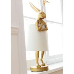 KARE Design Lampe à poser Animal Rabbit doré/blanc 50cm><noscript><img width=